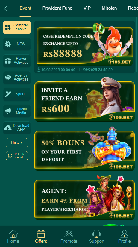 10s bet